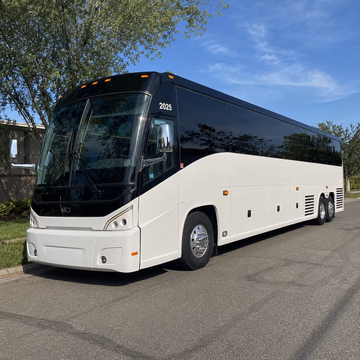 corona polished and efficient corporate charter bus rentals