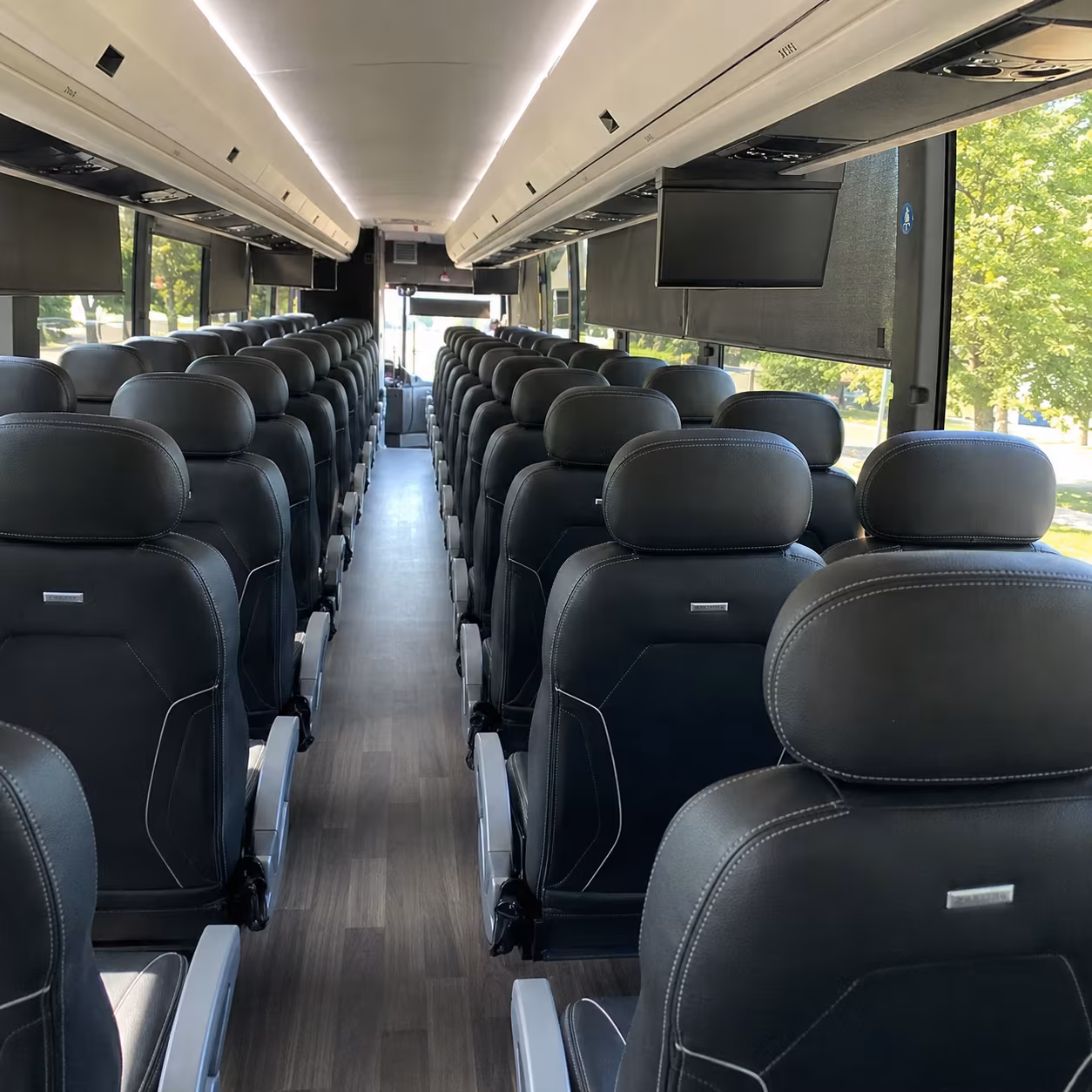 temecula charter bus rental interior
